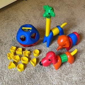 Tupperware toys, Tupper Toys. Vintage and newer.